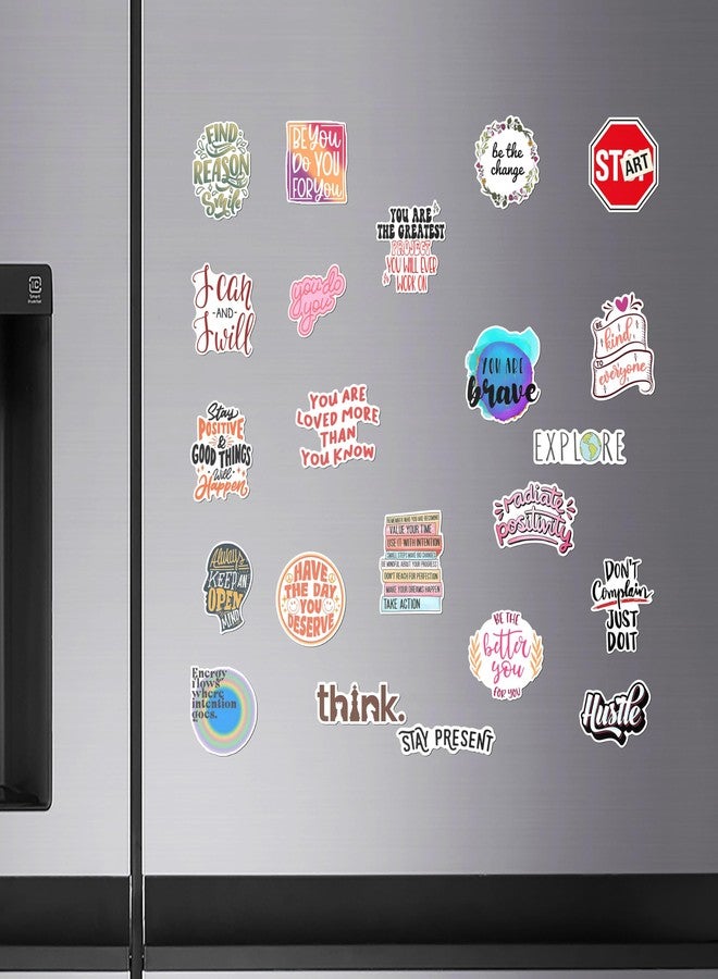 WallDesign Dream Big Motivation Fridge Magnet Set - Inspirational Designs for Daily Encouragement, Durable Metal Surface Magnets (Set of 22) - Image 2